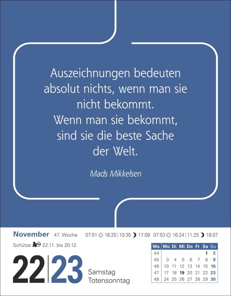 Bild: 9783840033599 | Zitate Tagesabreißkalender 2025 | Berthold Budde | Kalender | Geblockt