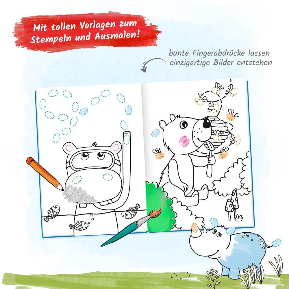 Bild: 9783965526815 | Trötsch Malbuch mit Fingerstempelfarben Finger-Malspaß | Co.KG | Buch