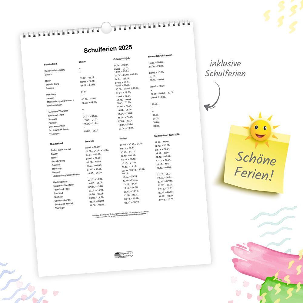 Bild: 9783988022301 | Trötsch Großbildkalender XL Familenplaner 2025 mit 6 Spalten | KG