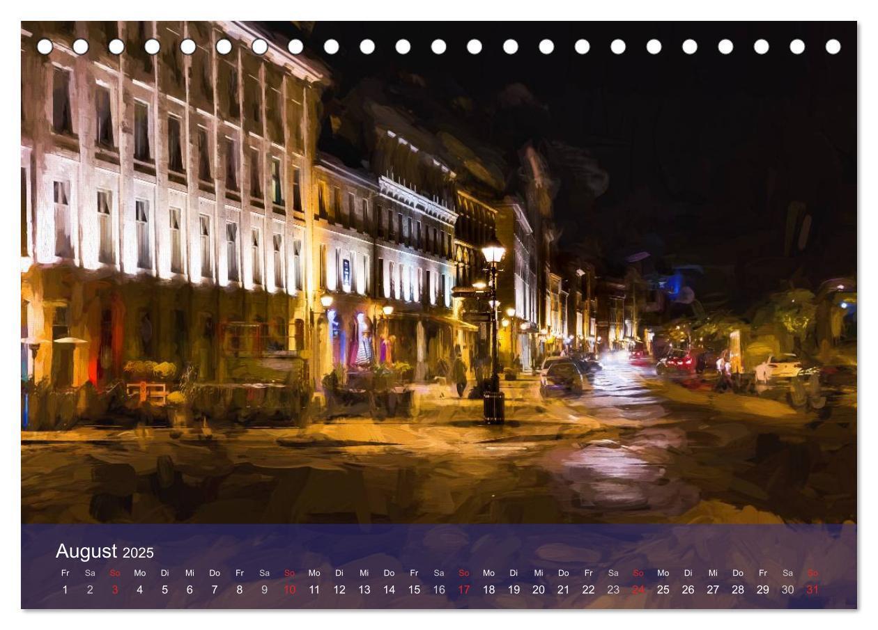 Bild: 9783435509164 | Montreal bei Nacht (Tischkalender 2025 DIN A5 quer), CALVENDO...