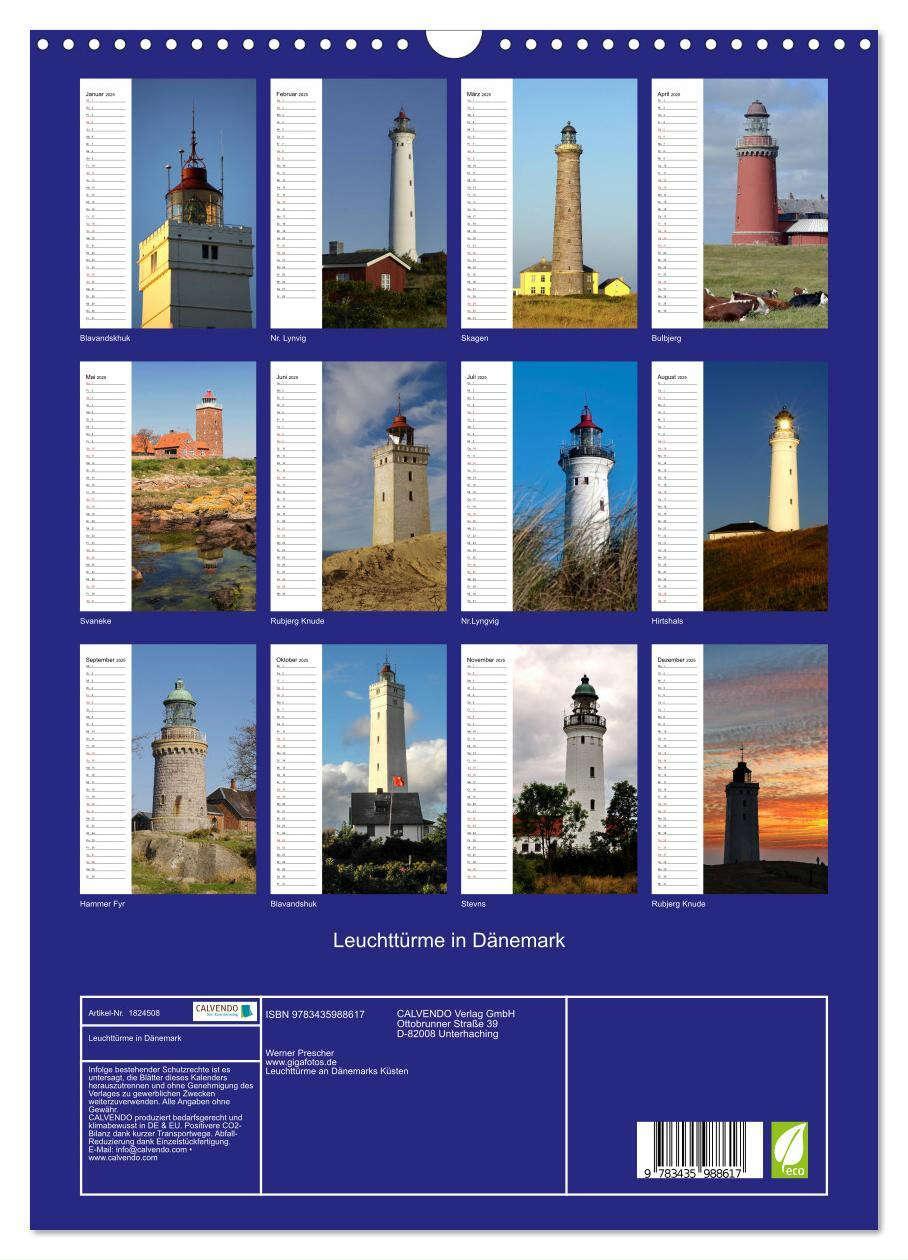 Bild: 9783435988617 | Leuchttürme in Dänemark (Wandkalender 2025 DIN A3 hoch), CALVENDO...