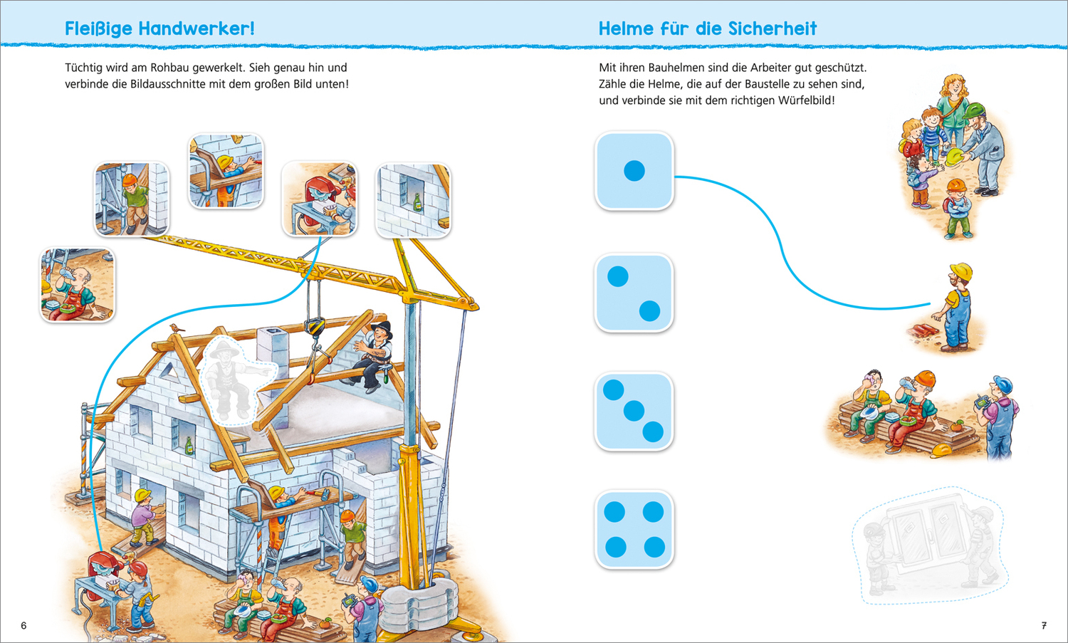 Bild: 9783788622565 | WAS IST WAS Kindergarten Malen Rätseln Stickern Auf der Baustelle