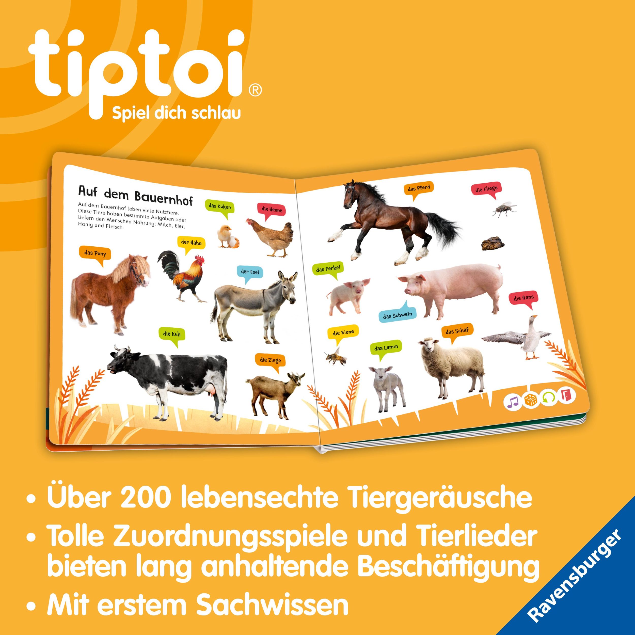 Bild: 9783473493036 | tiptoi® - Kennst du diese Tiergeräusche? | Buch | tiptoi® | 24 S.