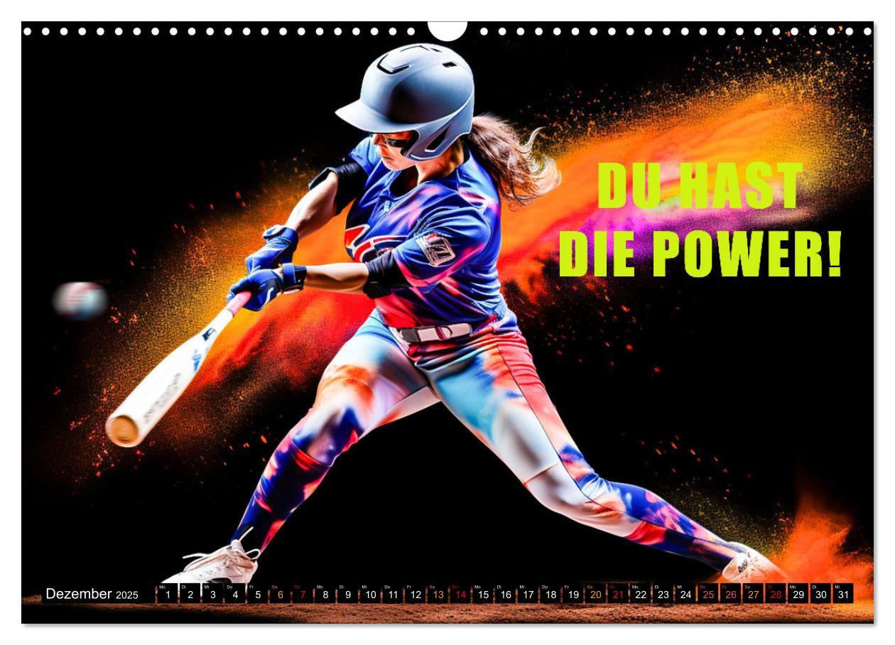 Bild: 9783383862311 | Baseball und Motivation (Wandkalender 2025 DIN A3 quer), CALVENDO...