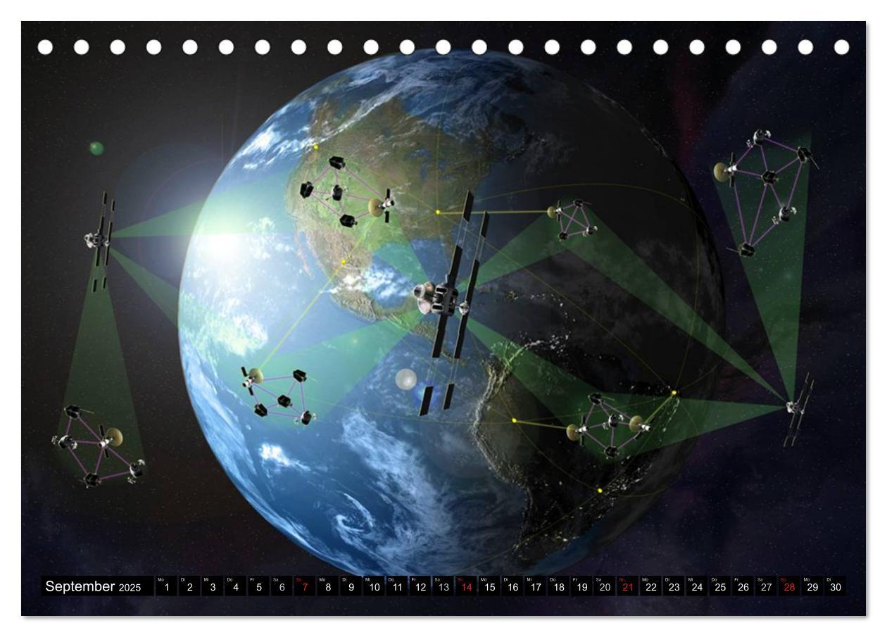 Bild: 9783435629466 | Raumfahrt und Weltall (Tischkalender 2025 DIN A5 quer), CALVENDO...