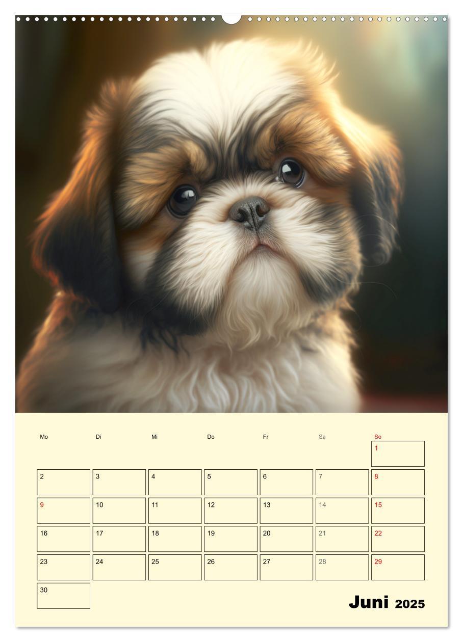 Bild: 9783435874101 | Shih Tzu Alarm. Glückliche Wuschelköpfe (Wandkalender 2025 DIN A2...