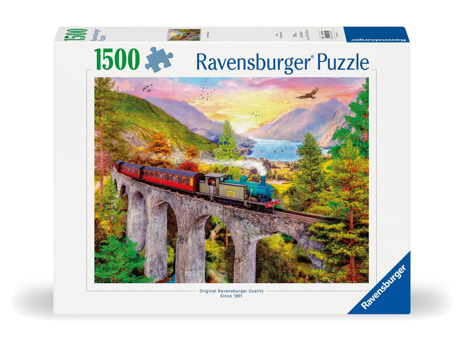 Cover: 4005555007951 | Ravensburger Puzzle 12000795 - Zugfahrt im Herbst - 1500 Teile...