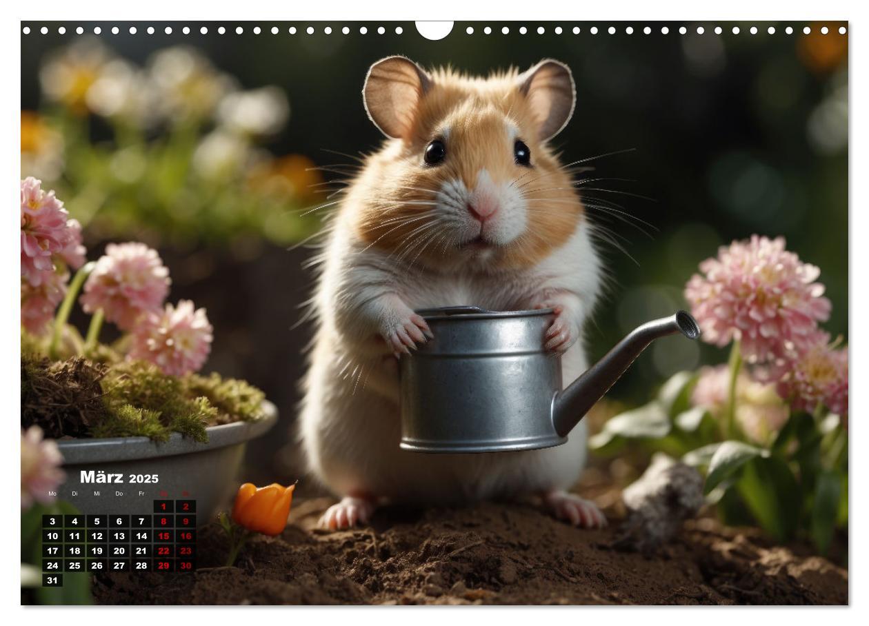 Bild: 9783383839214 | Hamstertage (Wandkalender 2025 DIN A3 quer), CALVENDO Monatskalender