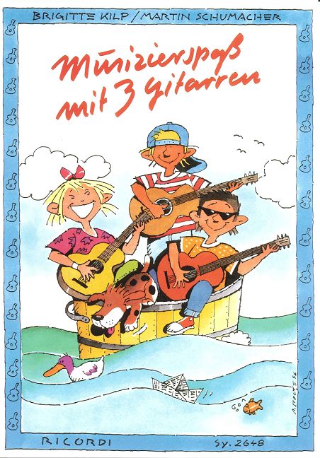 Cover: 9783938809778 | Musizierspaß mit 3 Gitarren Spielpartitur | Brigitte Kilp