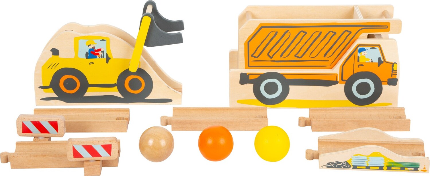 Cover: 4020972113825 | small foot 11382 - Kugelbahn Junior Baustelle, Holz, 10-teilig | 11382