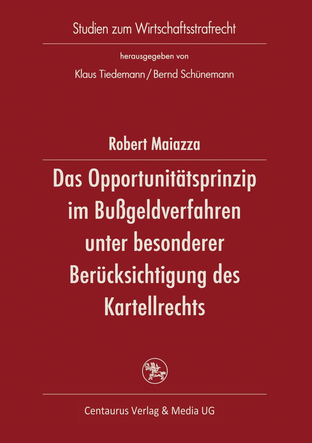 Cover: 9783825503949 | Das Opportunitätsprinzip im Bußgeldverfahren unter besonderer...