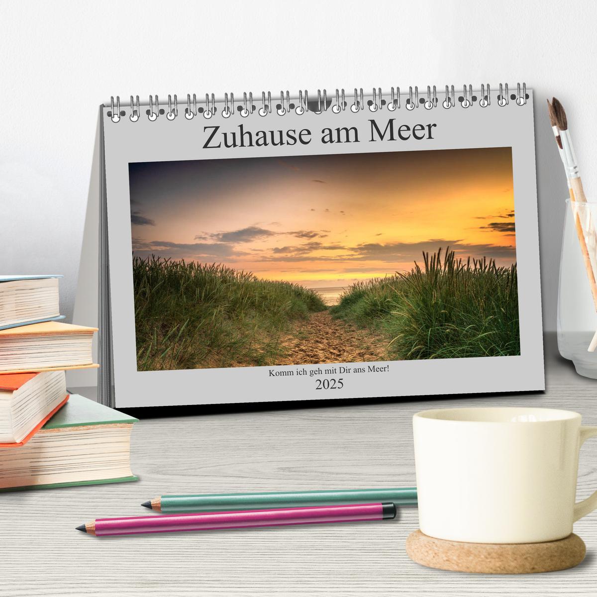 Bild: 9783435169771 | Zuhause am Meer (Tischkalender 2025 DIN A5 quer), CALVENDO...