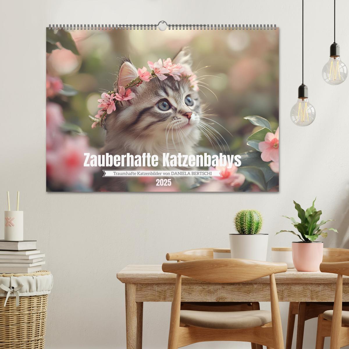 Bild: 9783457208014 | Zauberhafte Katzenbabys (Wandkalender 2025 DIN A2 quer), CALVENDO...