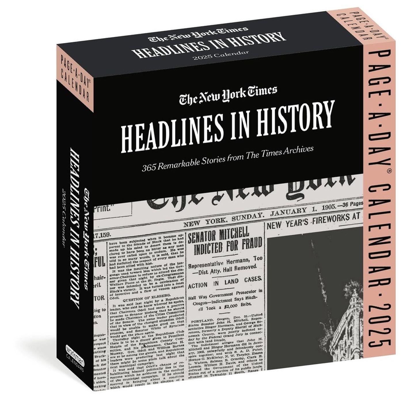 Cover: 9781523526918 | The New York Times Headlines in History Page-A-Day(r) Calendar 2025