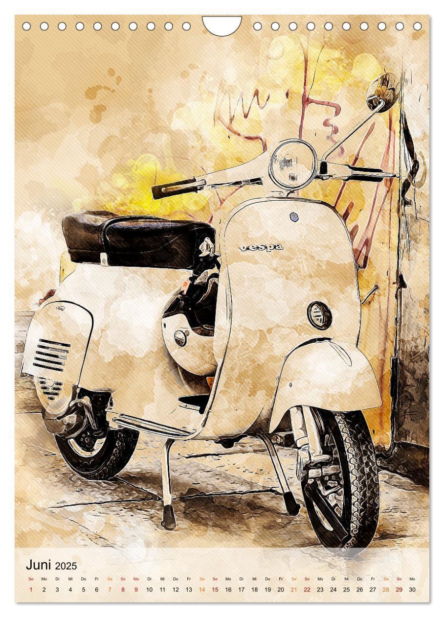 Bild: 9783435931255 | Motorroller - Vespa Galerie (Wandkalender 2025 DIN A4 hoch),...