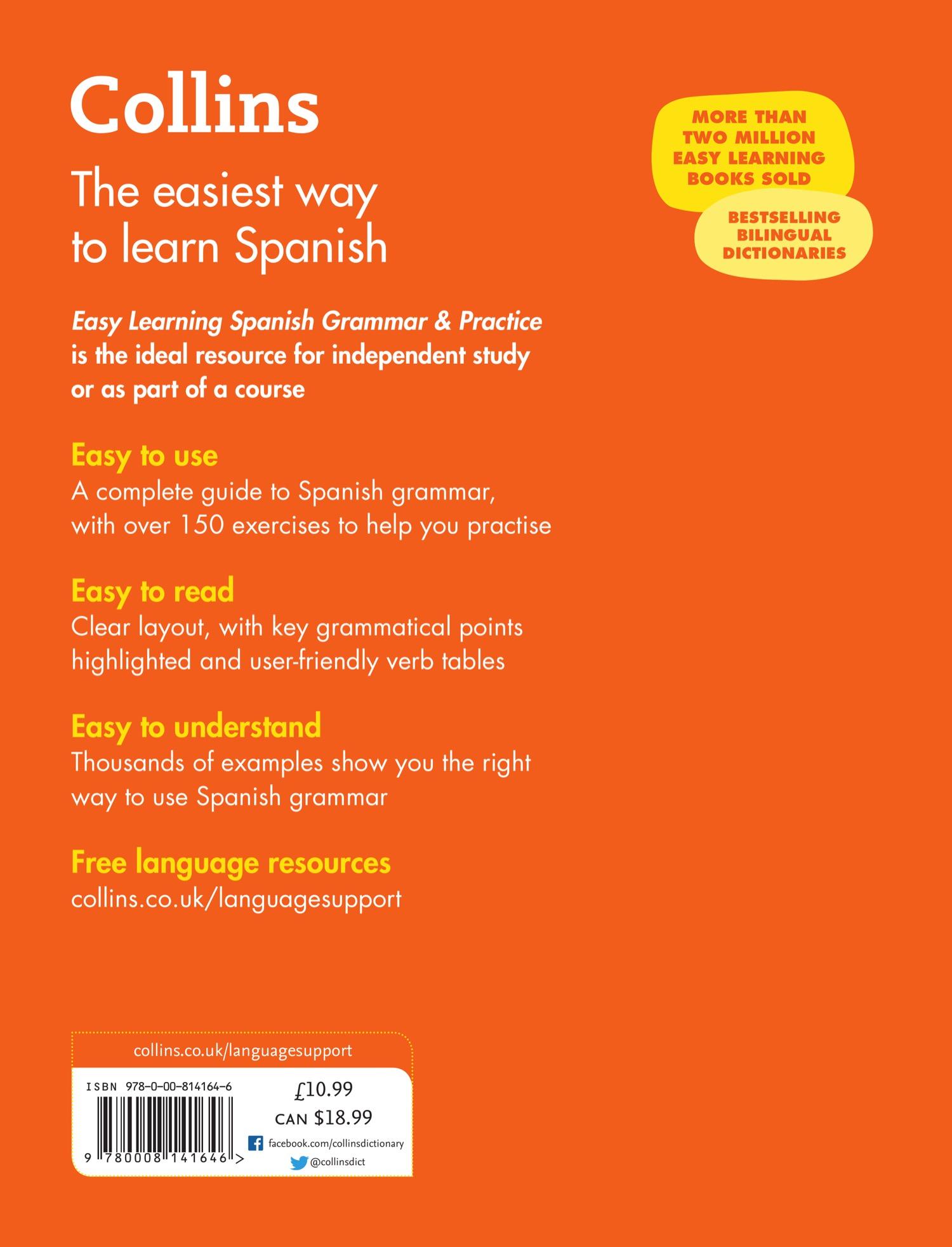 Rückseite: 9780008141646 | Spanish Grammar &amp; Practice | Collins Dictionaries | Taschenbuch | 2016