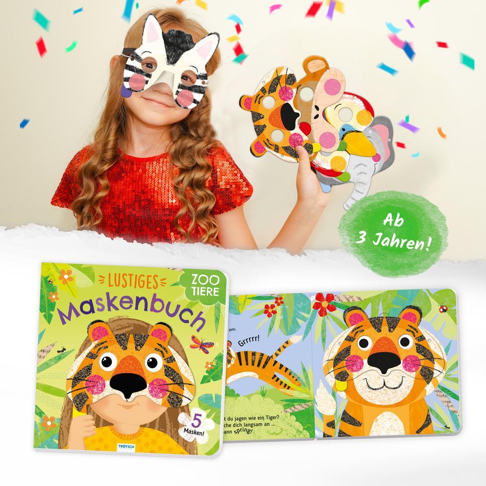 Bild: 9783988021588 | Trötsch Pappenbuch mit Masken Lustiges Maskenbuch Zootiere | KG | Buch