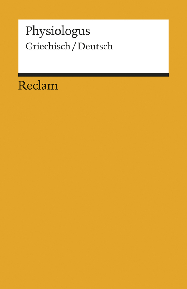 Cover: 9783150181249 | Physiologus. Griechisch/Deutsch | Taschenbuch | 165 S. | Deutsch