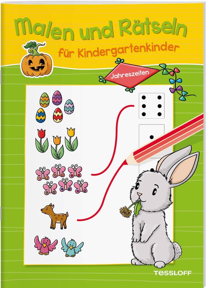 Cover: 9783788641313 | Malen und Rätseln für Kindergartenkinder. Jahreszeiten | Schwendemann