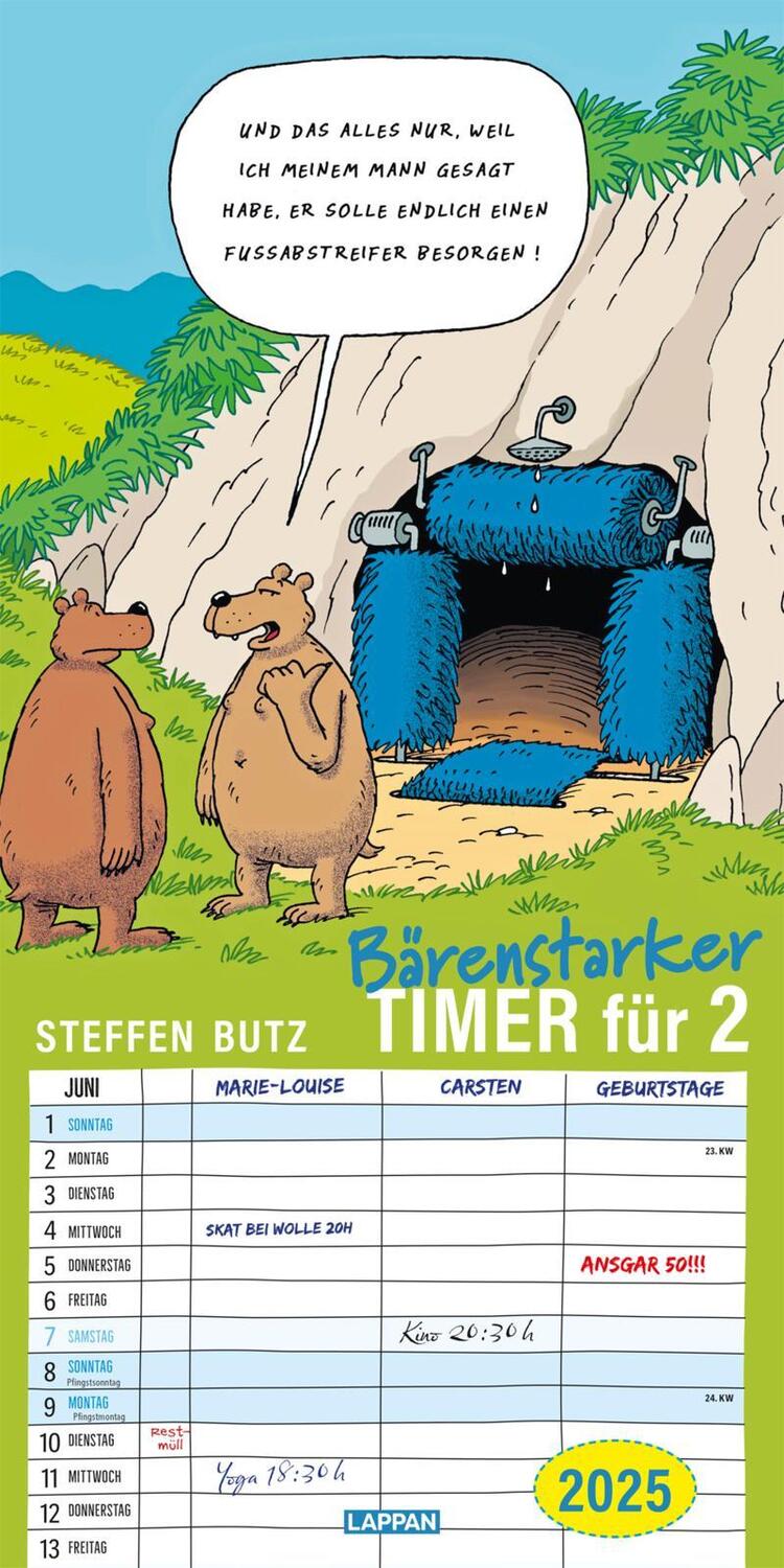 Bild: 9783830321958 | Bärenstarker Planer für zwei 2025 | Steffen Butz | Kalender | 28 S.