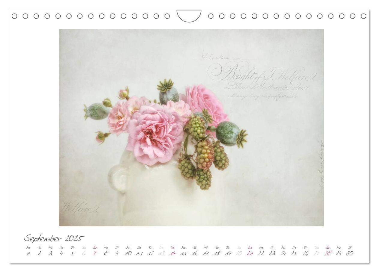 Bild: 9783435788149 | Vintage Flowers (Wandkalender 2025 DIN A4 quer), CALVENDO...