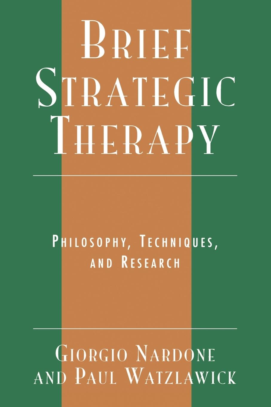 Cover: 9780765702807 | Brief Strategic Therapy | Philosophy, Techniques, and Research | Buch