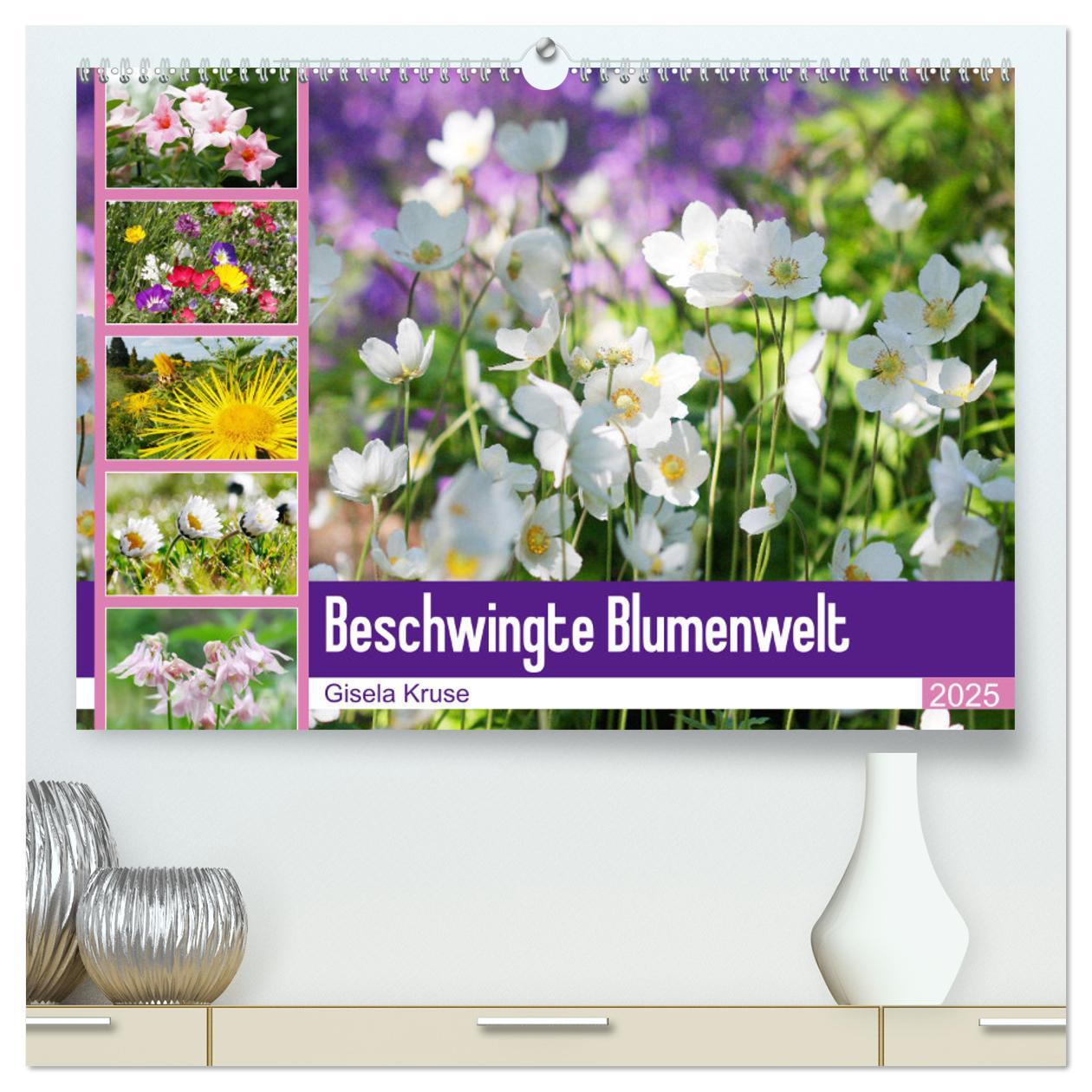 Cover: 9783435168910 | Beschwingte Blumenwelt (hochwertiger Premium Wandkalender 2025 DIN...