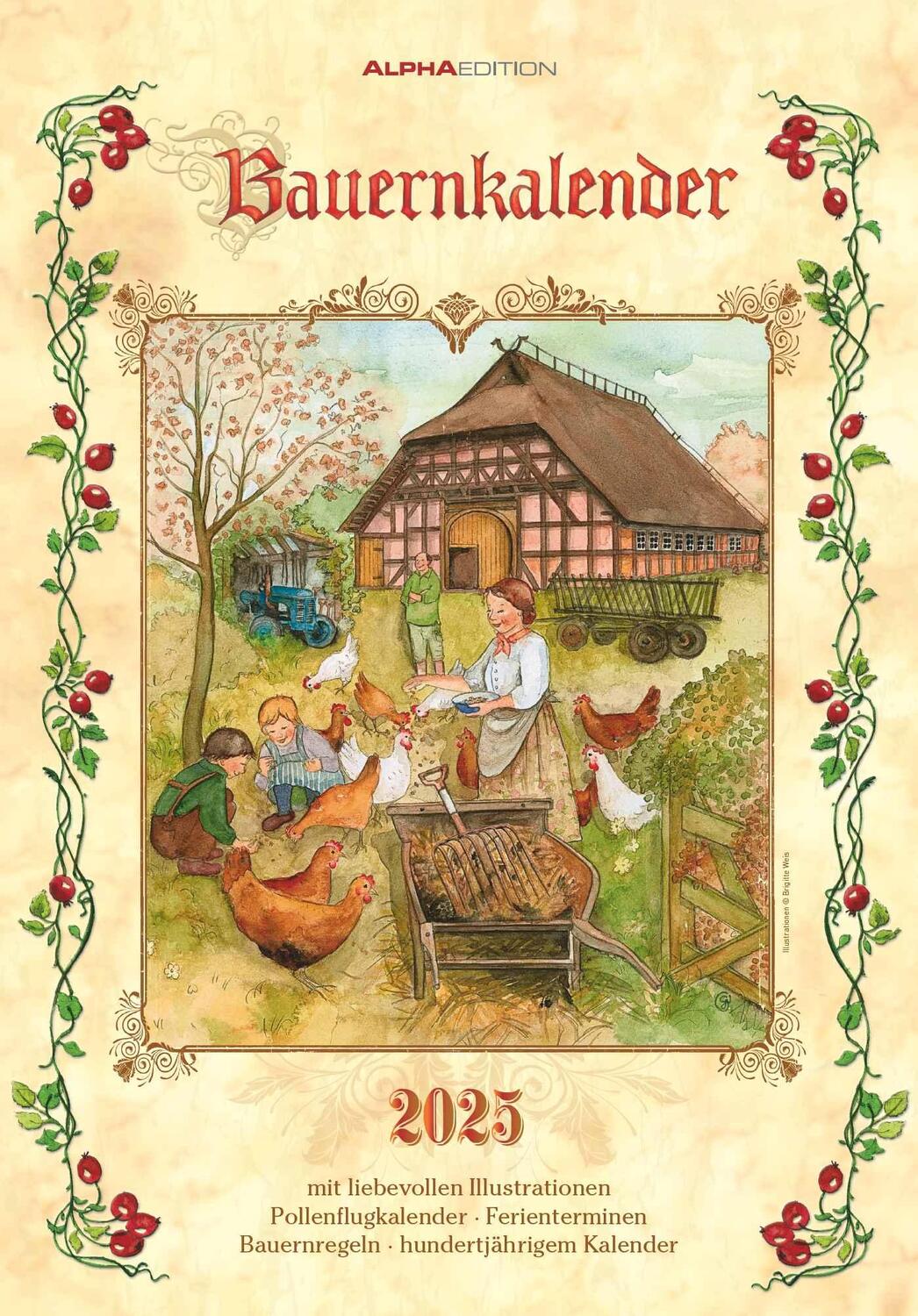 Cover: 4251732341060 | Bauernkalender 2025 - Bildkalender 23,7x34 cm - mit...