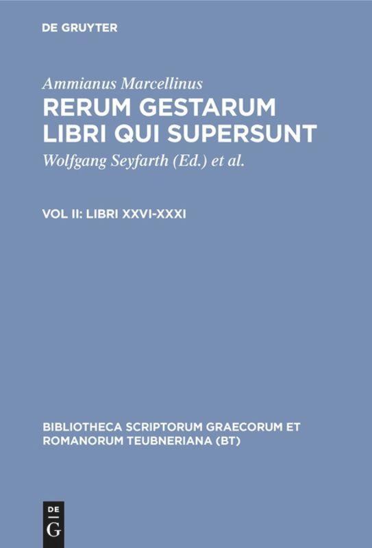 Cover: 9783598719776 | Libri XXVI-XXXI | Ammianus Marcellinus | Buch | ISSN | IV | Latein