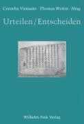 Cover: 9783770541751 | Urteilen/Entscheiden | Literatur und Recht 3 | Cornelia Vismann | Buch