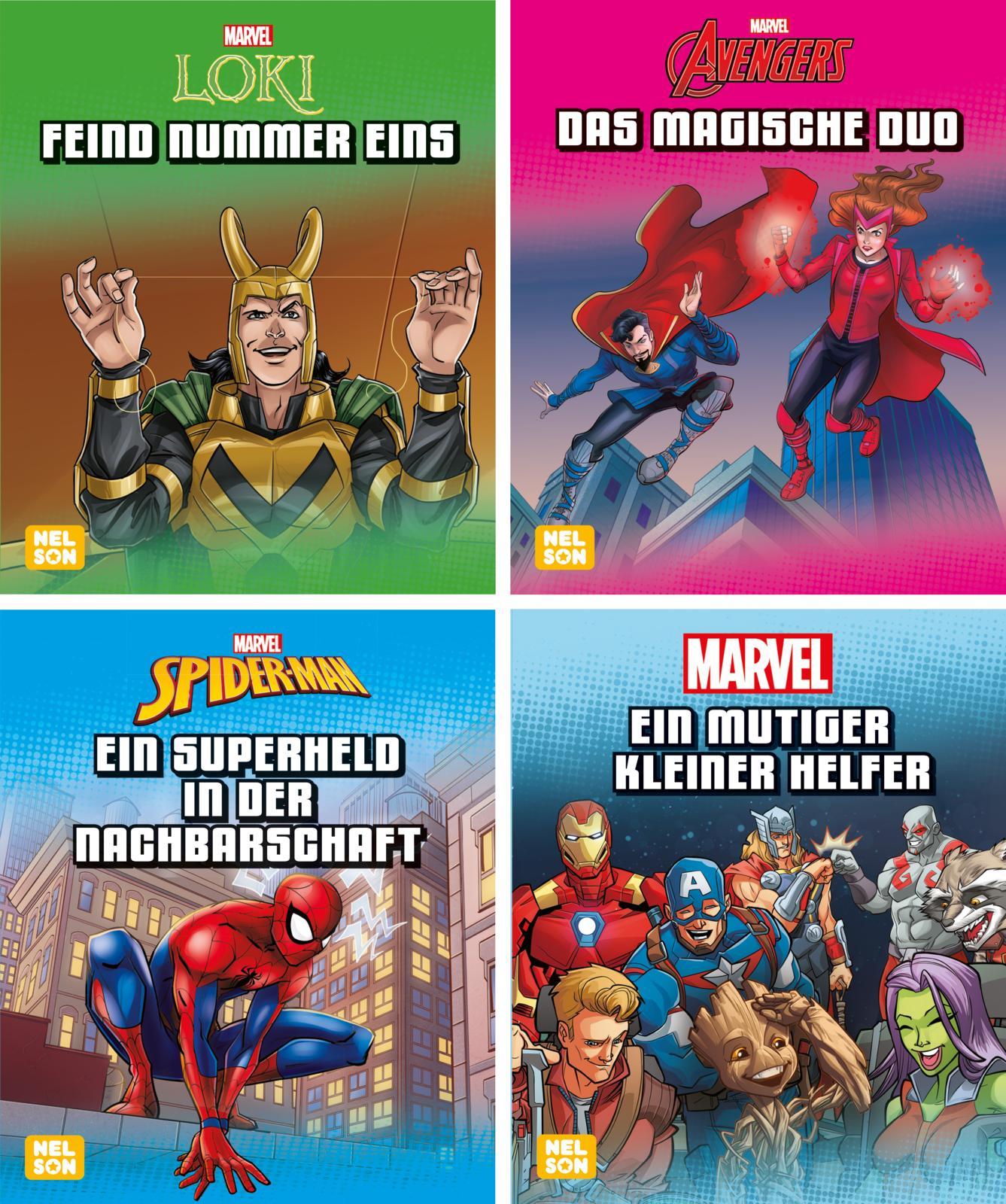 Cover: 9783845123417 | Nelson Mini-Bücher: 4er Marvel 1-4 | Box | Nelson Mini-Bücher | 20 S.