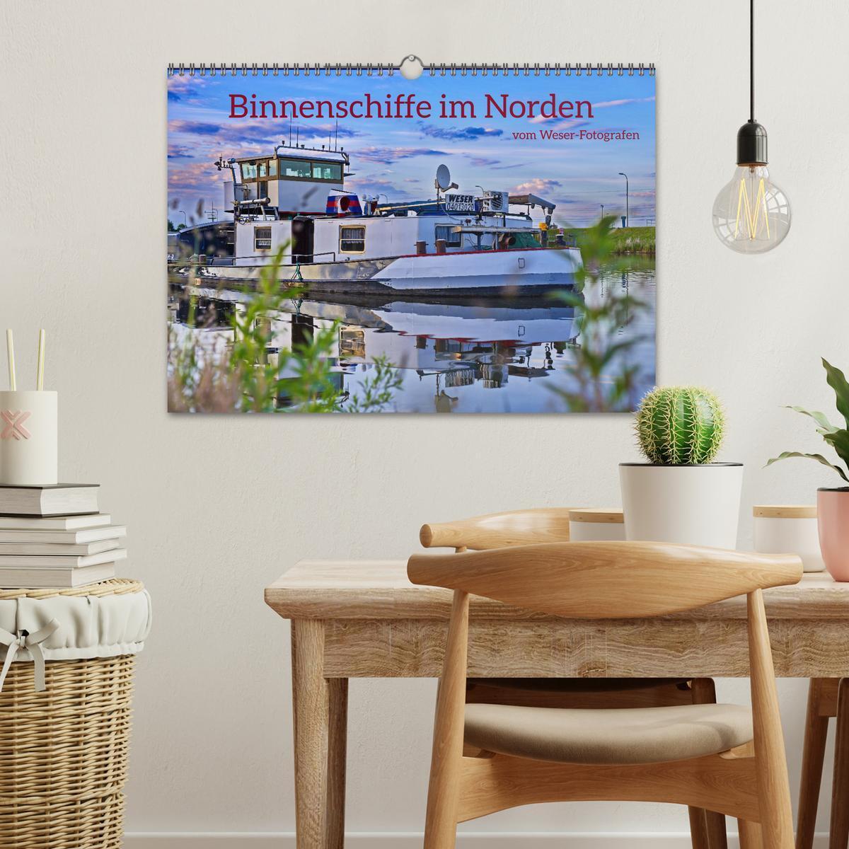 Bild: 9783457160541 | Binnenschiffe im Norden (Wandkalender 2025 DIN A3 quer), CALVENDO...