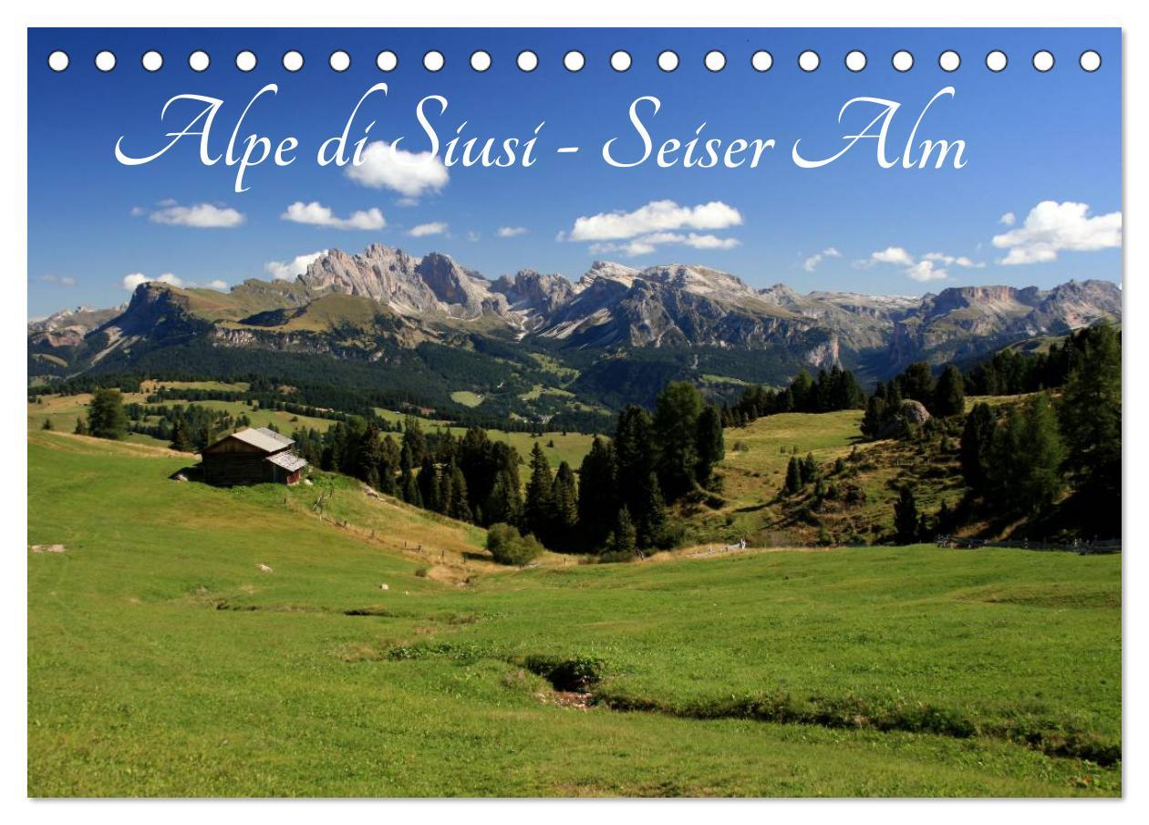 Cover: 9783435472802 | Alpe di Siusi - Seiser Alm (Tischkalender 2025 DIN A5 quer),...