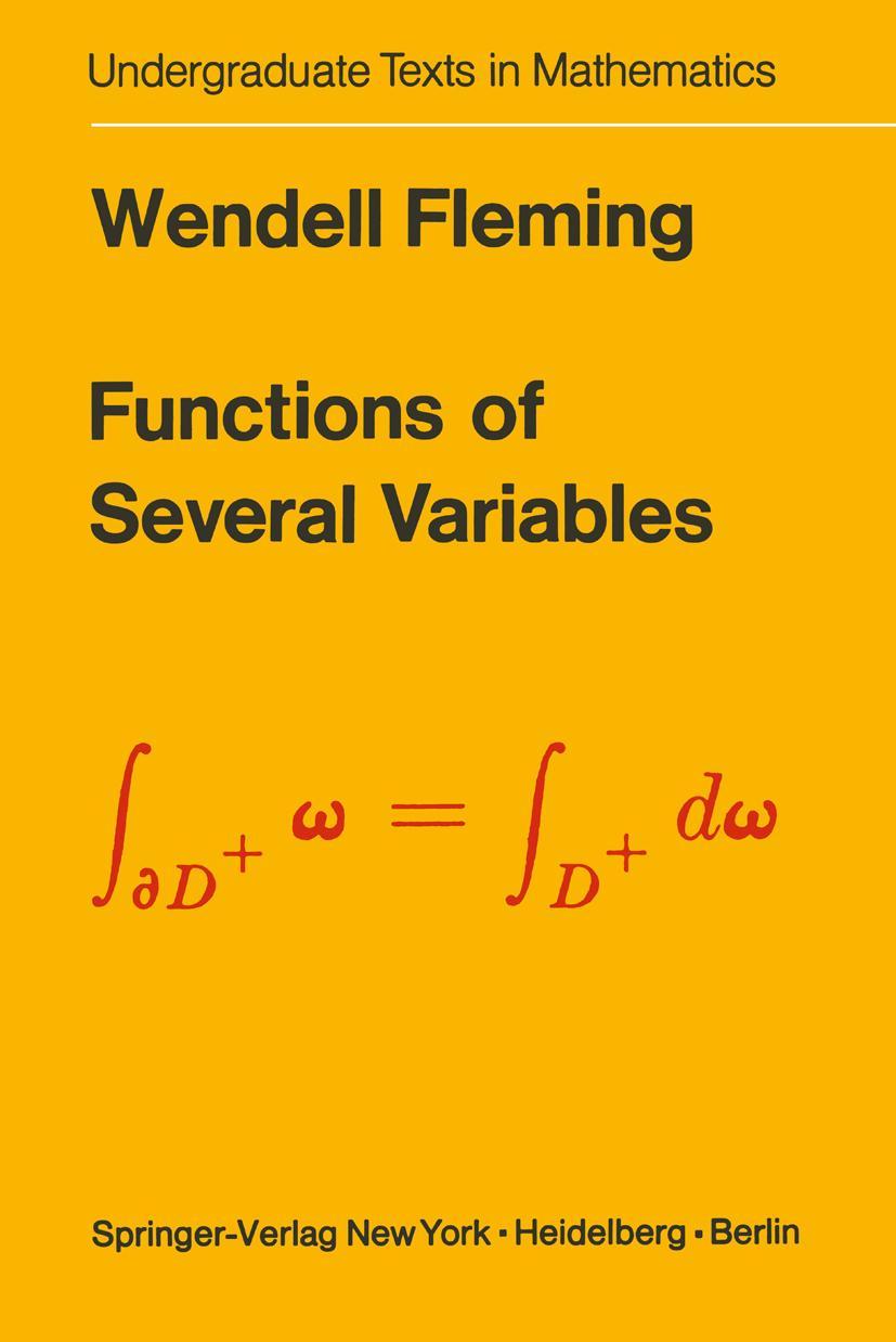 Cover: 9780387902067 | Functions of Several Variables | Wendell Fleming | Buch | xii | 1977