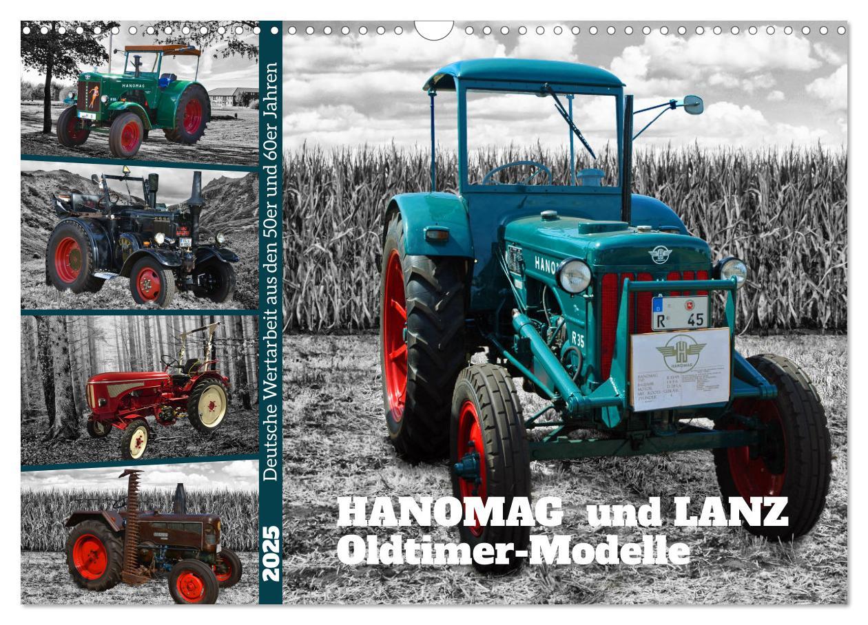 Cover: 9783383942808 | HANOMAG und LANZ Oldtimer Modelle (Wandkalender 2025 DIN A3 quer),...