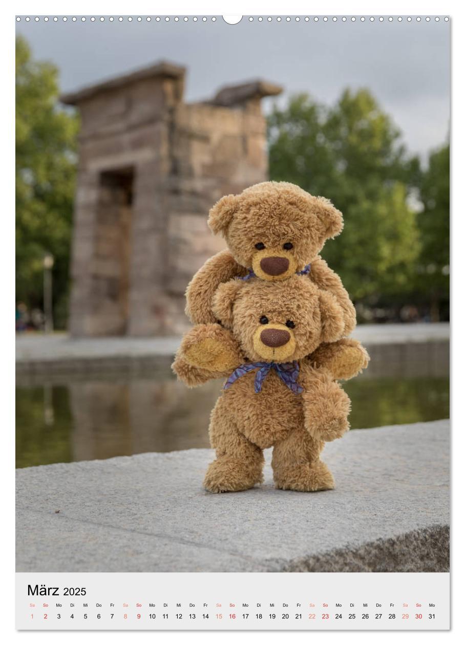 Bild: 9783435922116 | Travelling Teddy auf Welt-Tour (hochwertiger Premium Wandkalender...