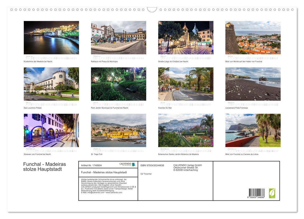 Bild: 9783435244836 | Funchal - Madeiras stolze Hauptstadt (Wandkalender 2025 DIN A2...