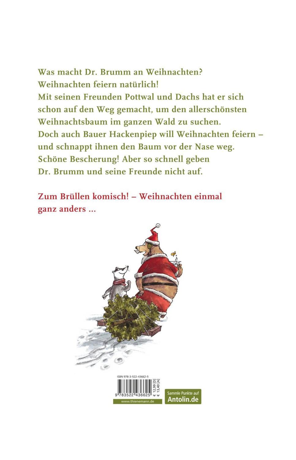 Rückseite: 9783522436625 | Dr. Brumm feiert Weihnachten | Daniel Napp | Buch | Dr. Brumm | 32 S.