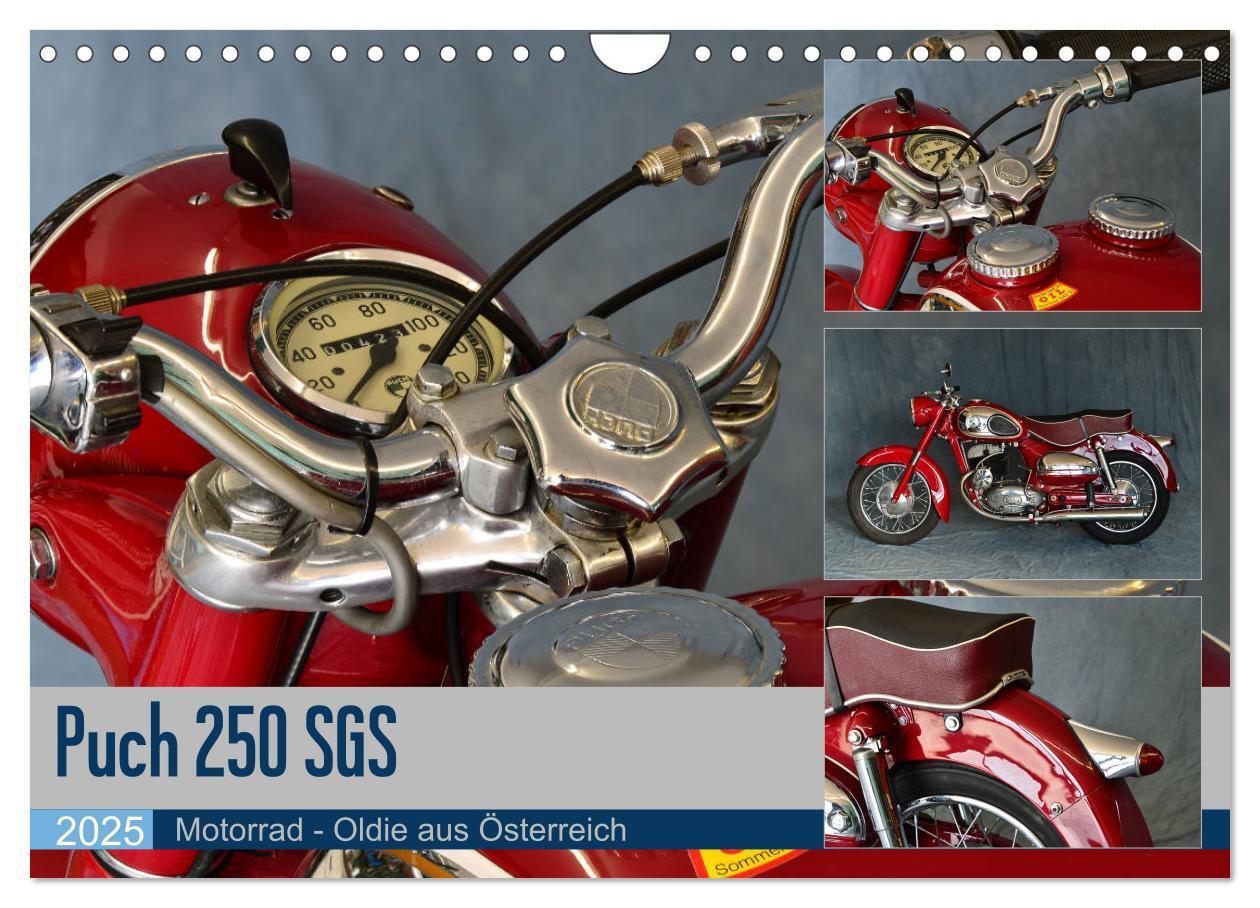 Cover: 9783435403660 | Puch 250 SGS Motorrad - Oldie aus Österreich (Wandkalender 2025 DIN...