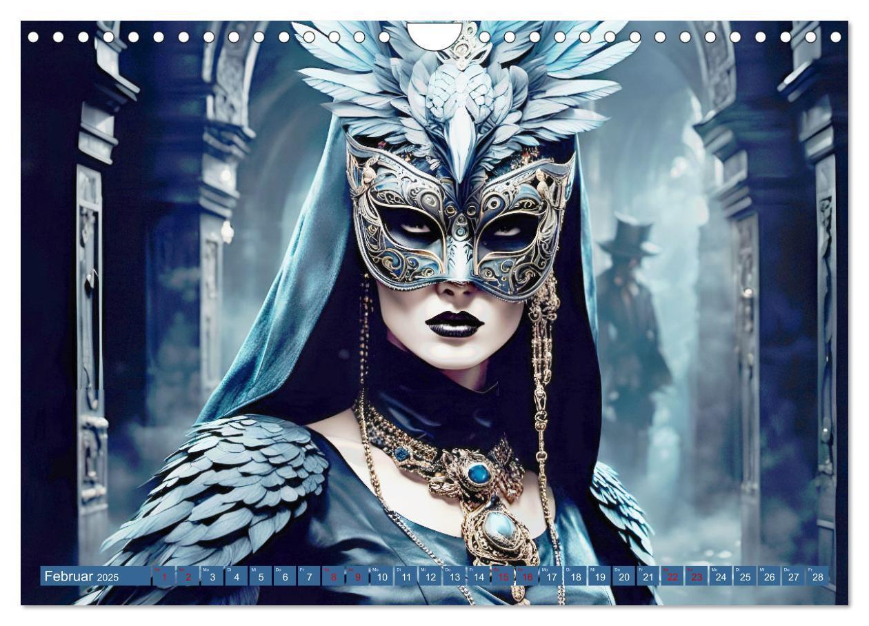 Bild: 9783383798306 | Maskerade Deluxe (Wandkalender 2025 DIN A4 quer), CALVENDO...