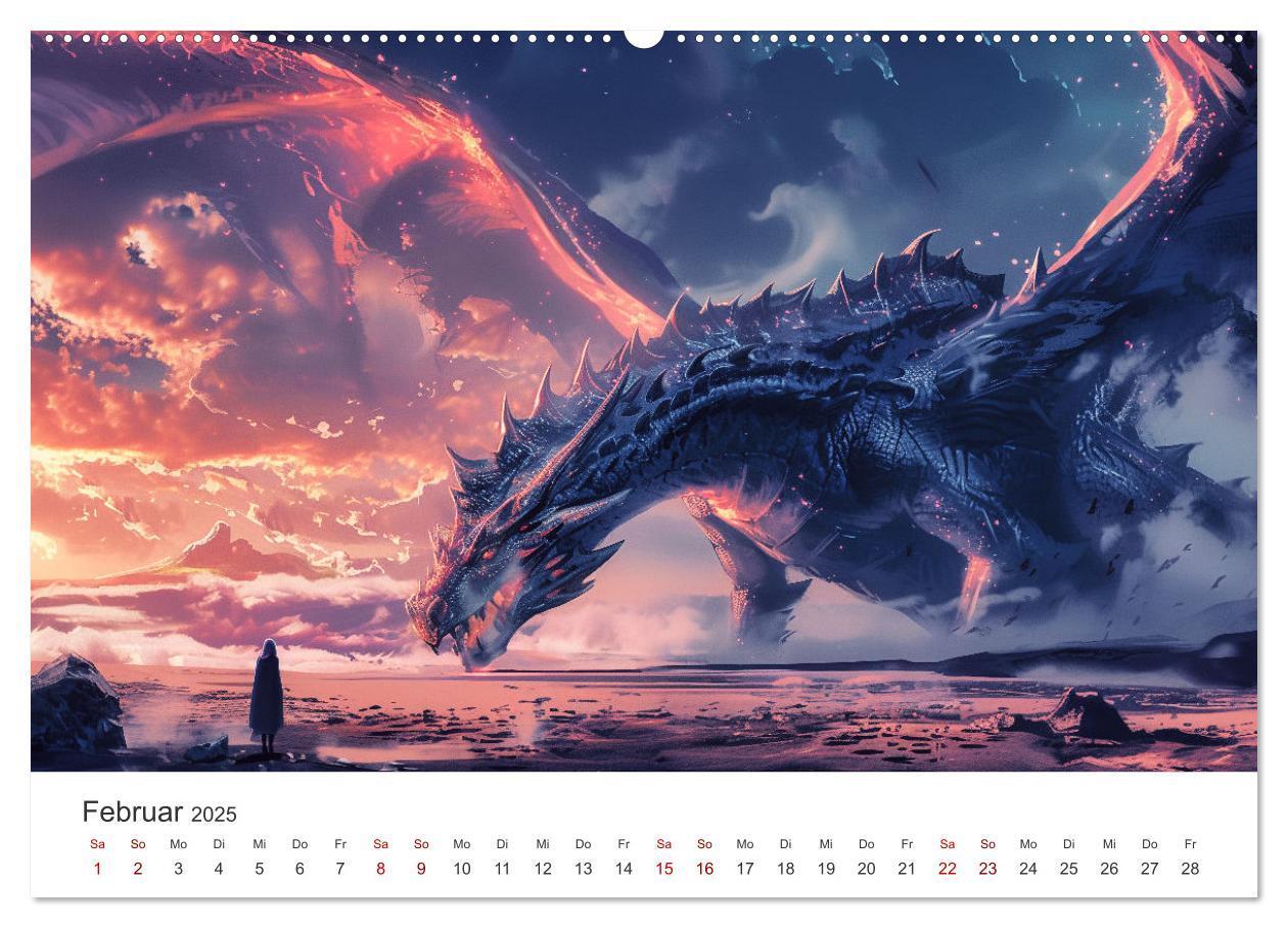 Bild: 9783383790959 | Das Jahr der Drachen (Wandkalender 2025 DIN A2 quer), CALVENDO...