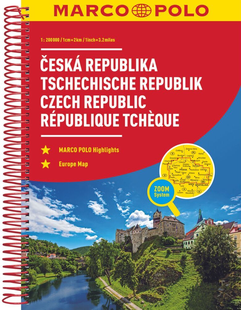 Cover: 9783829736909 | MARCO POLO Reiseatlas Tschechische Republik 1:200.000. Ceska...