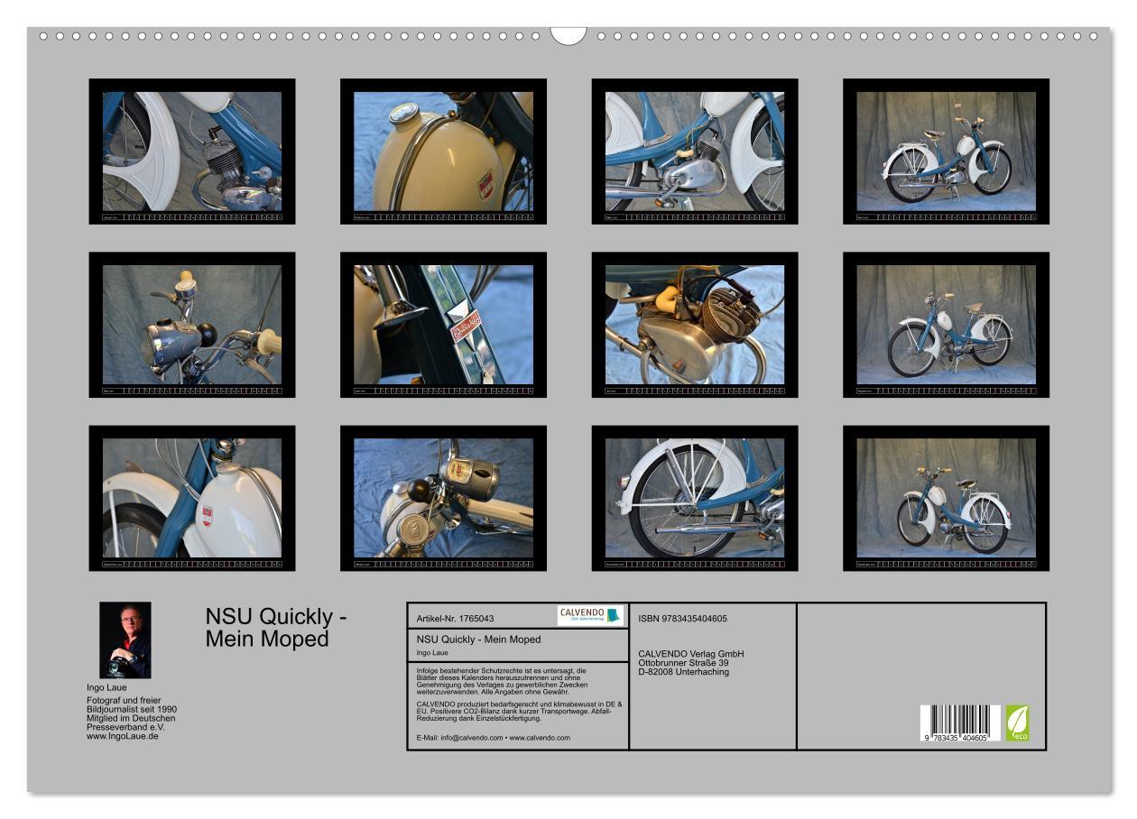 Bild: 9783435404605 | NSU Quickly - Mein Moped (Wandkalender 2025 DIN A2 quer), CALVENDO...