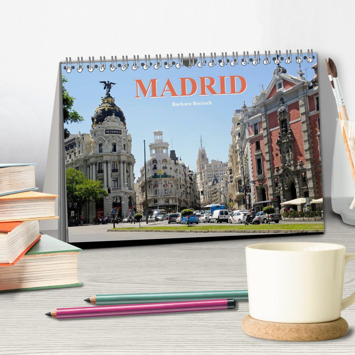 Bild: 9783435818686 | Madrid (Tischkalender 2025 DIN A5 quer), CALVENDO Monatskalender