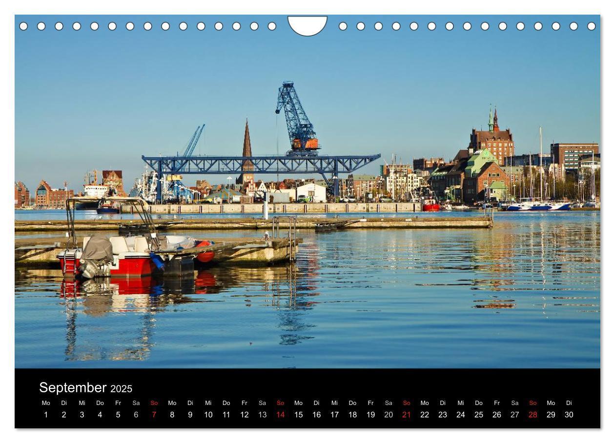 Bild: 9783435833733 | Rostock (Wandkalender 2025 DIN A4 quer), CALVENDO Monatskalender