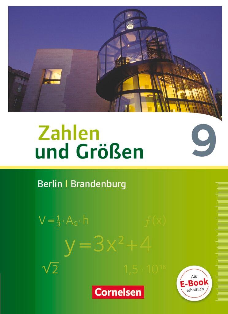 Cover: 9783060085514 | Zahlen und Größen 9. Schuljahr - Berlin und Brandenburg - Schülerbuch