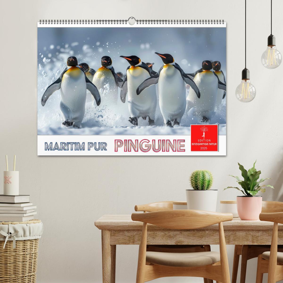 Bild: 9783457164440 | Maritim pur - Pinguine (Wandkalender 2025 DIN A2 quer), CALVENDO...