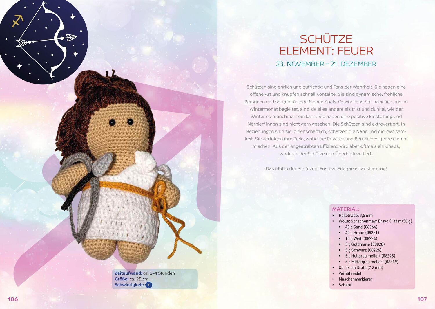 Bild: 9783841067333 | Amigurumi Sternzeichen häkeln | Schlüsselanhänger und Glücksbringer