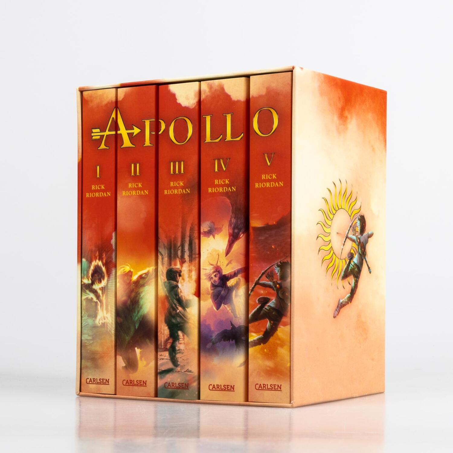 Bild: 9783551321473 | Die Abenteuer des Apollo: Taschenbuchschuber Bände 1-5 | Rick Riordan