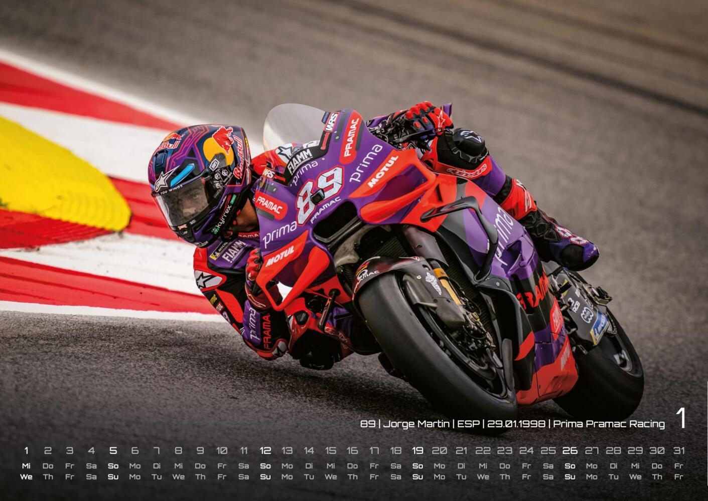 Bild: 9783986734022 | Motorrad Grand Prix 2025 - Kalender MotoGP DIN A2 | GP-Fever.de | 2025